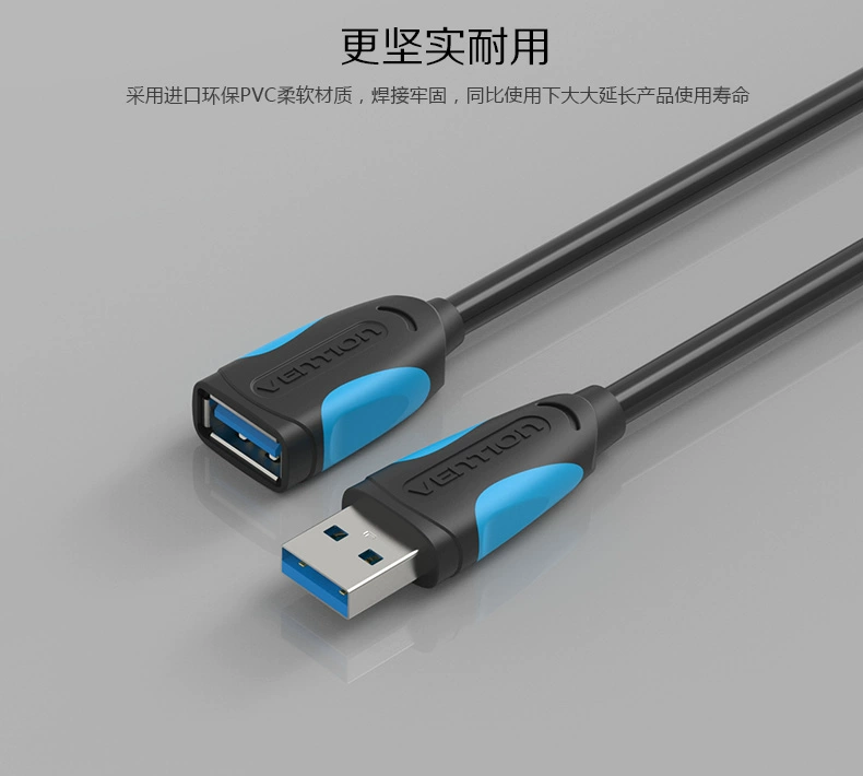 Cáp mở rộng USB3.0 kết nối điện thoại cách mạng nữ sạc điện thoại dài dòng máy tính chủ kết nối bàn phím chuột - USB Aaccessories