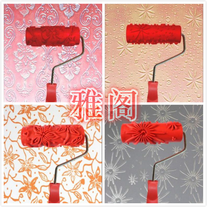 5 inch diatom mud embossing roller texture paint printing roller art paint tool wallpaper paint embossing roller