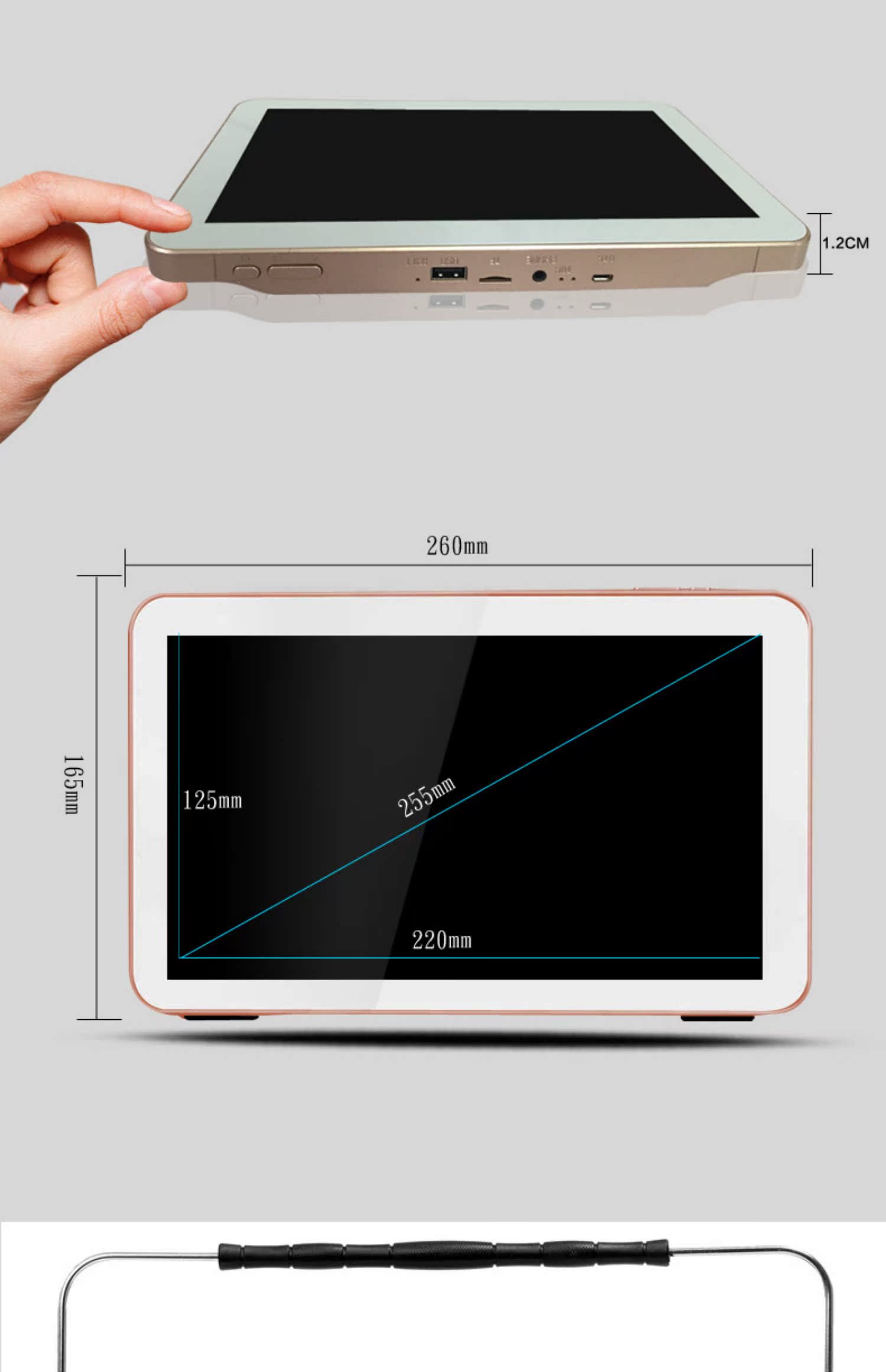 tivi samsung 55 inch giá bao nhiều Máy quay video không dây màn hình phẳng 13 inch của Yushchenko TV di động cho người già trẻ em hát máy xem máy 9 - TV tivi lg 43 inch