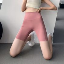 High Waist Fitness Pants Summer Yoga Shorts Rejection Awkward Thread Sports Running 50% Pants 100 Hitch Training Pants