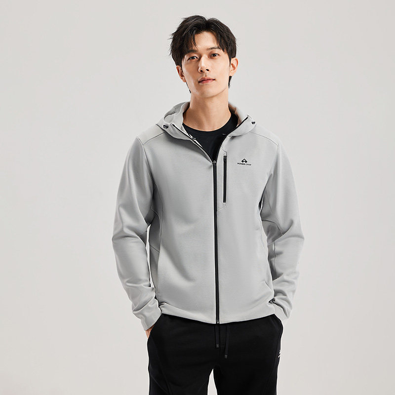 Pathfinder's New Front Chest Pocket Softshell Jacket for Men, Outdoor Autumn and Winter Thin Fleece Windproof and Water-Resistant Warm Hooded Coat