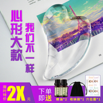  Crystal plate facial scraping female transparent shaving artifact Facial dredging meridian detoxification lymphatic eye beauty