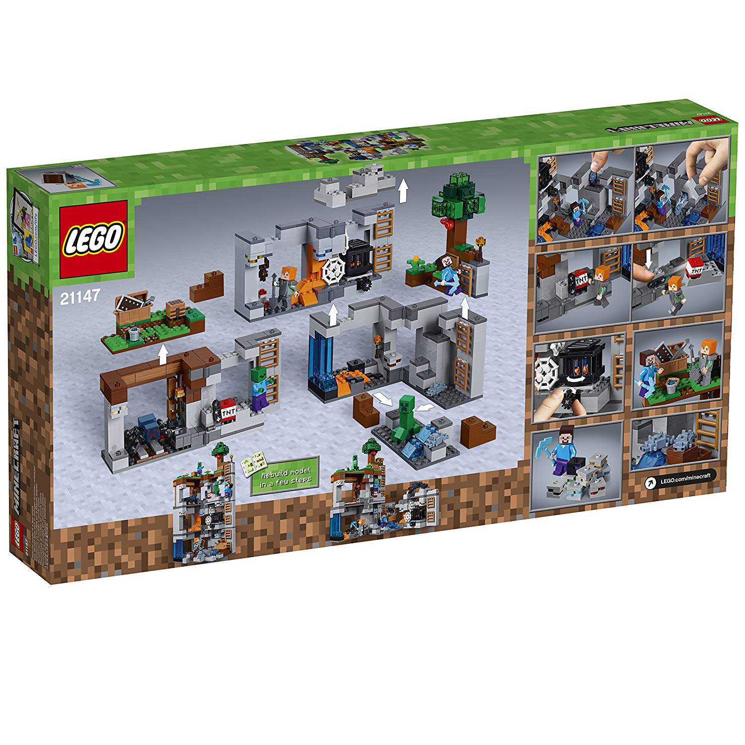 Genuine spot LEGO Lego 21147 Minecraft Minecraft rock bottom adventure