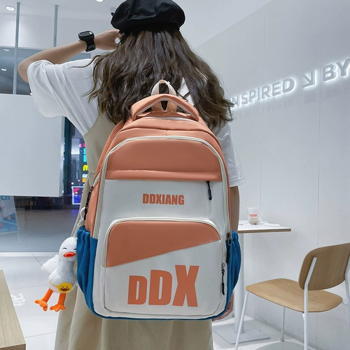 Ранец со сниженной нагрузкой, сумка через плечо, рюкзак, защита позвоночника, в корейском стиле