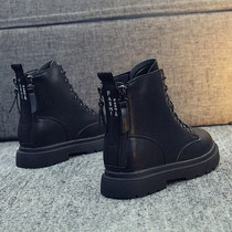 Short boots women 2021 autumn and winter New Martin boots back zipper Net red casual women boots Korean version of Joker snow boots women