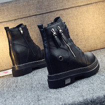 Inside heightening 10cm short boots women 2021 autumn winter new casual women boots with suede warm and snowy boots female Martin boots