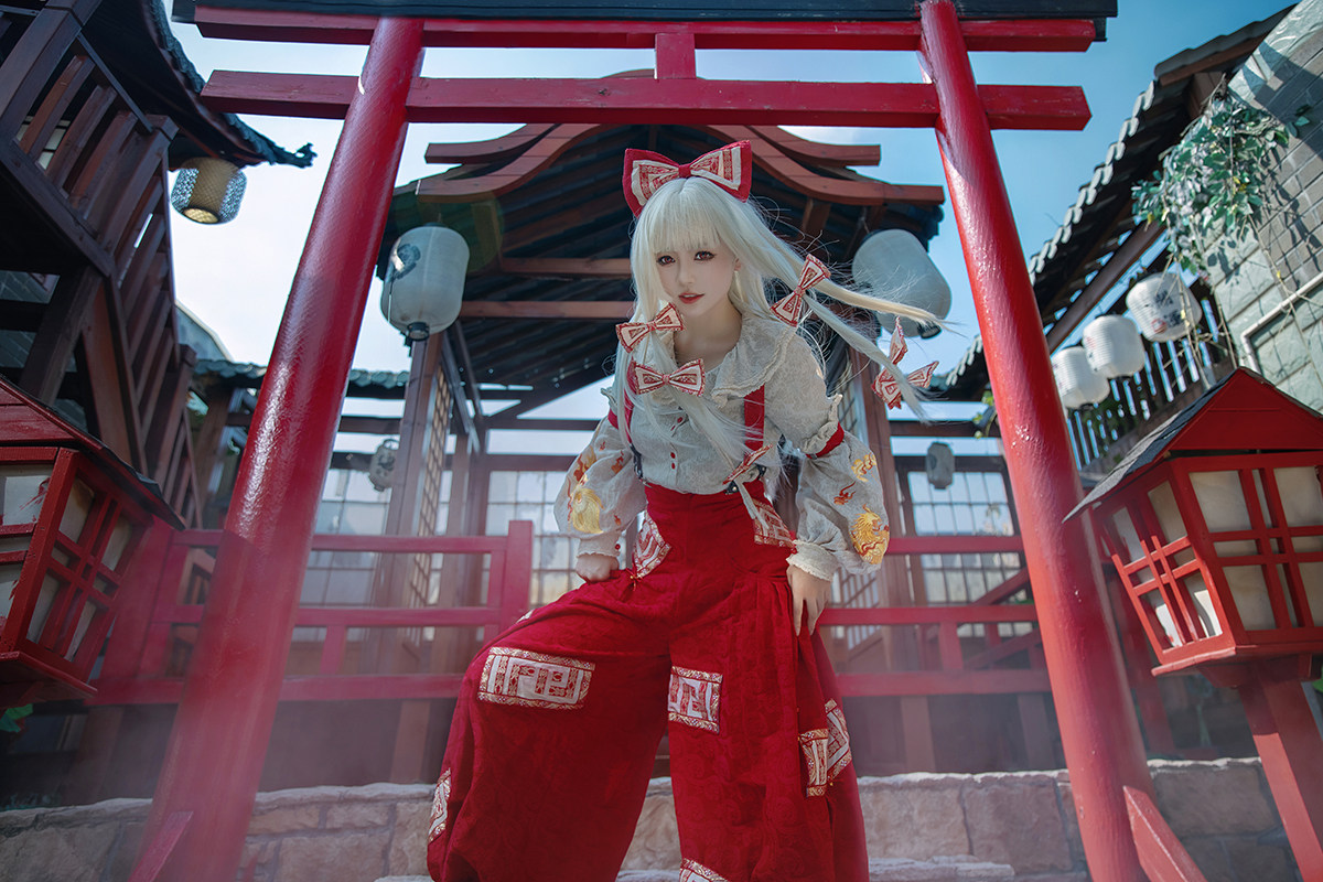 Um·優覓{現貨&尾款}【森森仙】藤原妹紅cos東方Project二設原創
