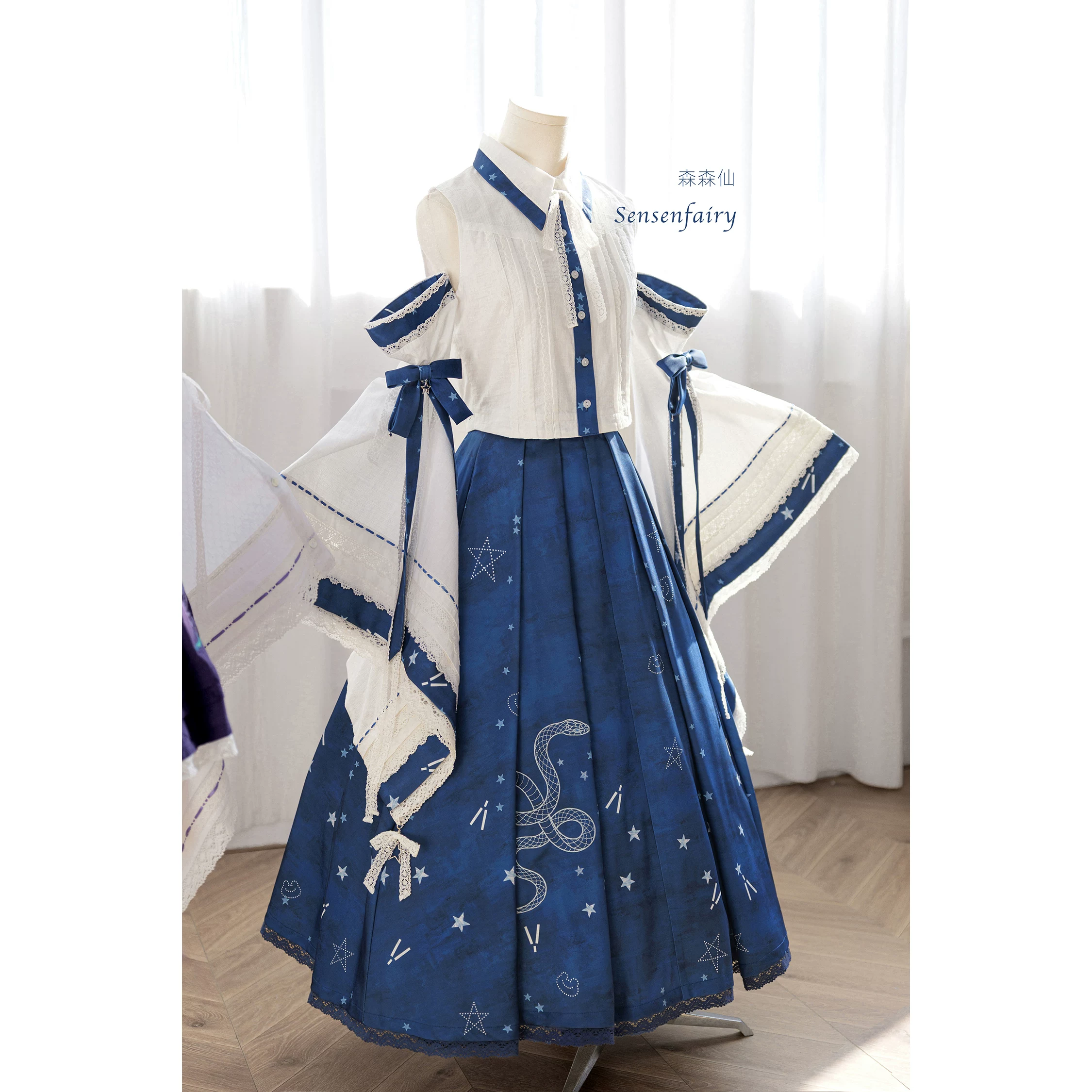 {D Gold Reservation}[Sen Sen] Оригинальный Восток Второй Дизайн Дунфэн Валли Sanae косплей Sanae cosplay