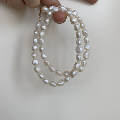 [Weibu Clear Clearance] Супер сказочное сереброе серебро Редкое холодное холодное ярочное жемчужное ожерелье INS RETRO NICHE