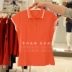 Li Ning POLO áo sơ mi ngắn tay áo thun nữ mùa hè thoáng khí nhanh khô áo sơ mi nửa tay áo thể thao APLM096 - Áo polo thể thao Áo polo thể thao