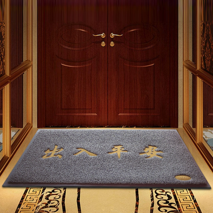 Xám truy cập an toàn mat chống trượt mat dây vòng hiên hiên chân cửa mat thảm màu xám thảm hội trường - Thảm sàn