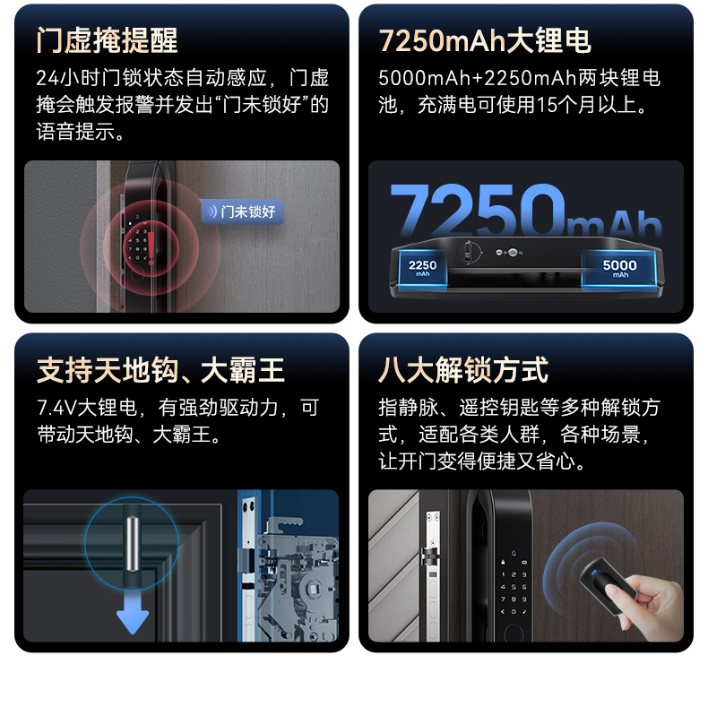 德施曼 Q5S 全自动指静脉智能锁 非指纹锁 图2