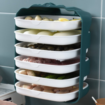 Kitchen side dish plate non-perforated vegetable preparation plate multi-function superimposed wall-mounted household hot pot Tray storage tray