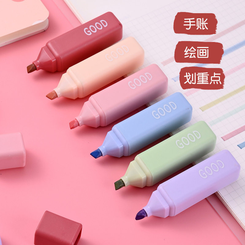 Creative Large-Capacity Highlighter Pen, Colorful Marker Pen for Students to Highlight Key Points and Take Notes, Eye-Protecting Marker Pen Stationery