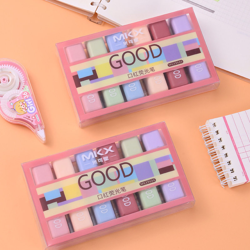 Creative Large-Capacity Highlighter Pen, Colorful Marker Pen for Students to Highlight Key Points and Take Notes, Eye-Protecting Marker Pen Stationery