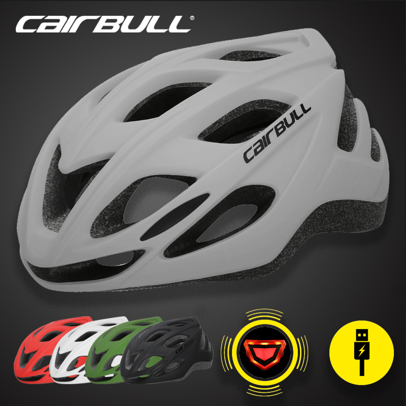 Cairbull road bicycle riding helmet bicycle helmet men and women ultra-light one-piece USB tail light