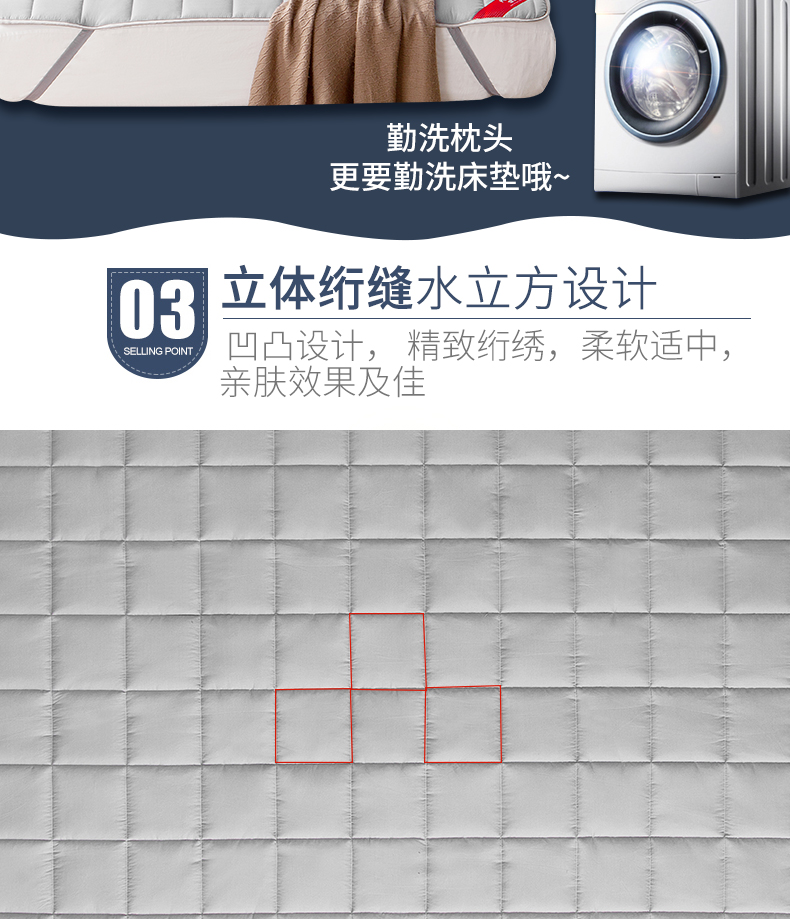 Giường 褥 nệm ngủ đệm 1,5m giường đôi 1,8 m pad là ký túc xá sinh viên 1,2 nhíp giường nệm cao su non giá rẻ