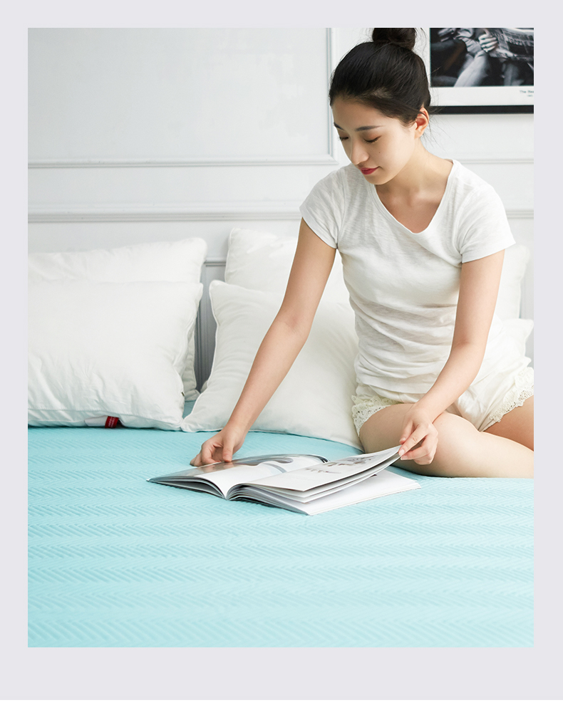 Giải phóng mặt bằng Tấm trải giường một mảnh có thể giặt được bọc nệm bông Simmons bảo vệ chống trượt bìa giường đơn giản - Trang bị Covers 	ga giường bo chun