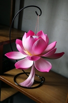 Hanfu ancient wind lotus lantern handheld lotus lantern putting lanterns to dance cos to perform traditional Spring Festival Lantern Festival Mid-Autumn Festival