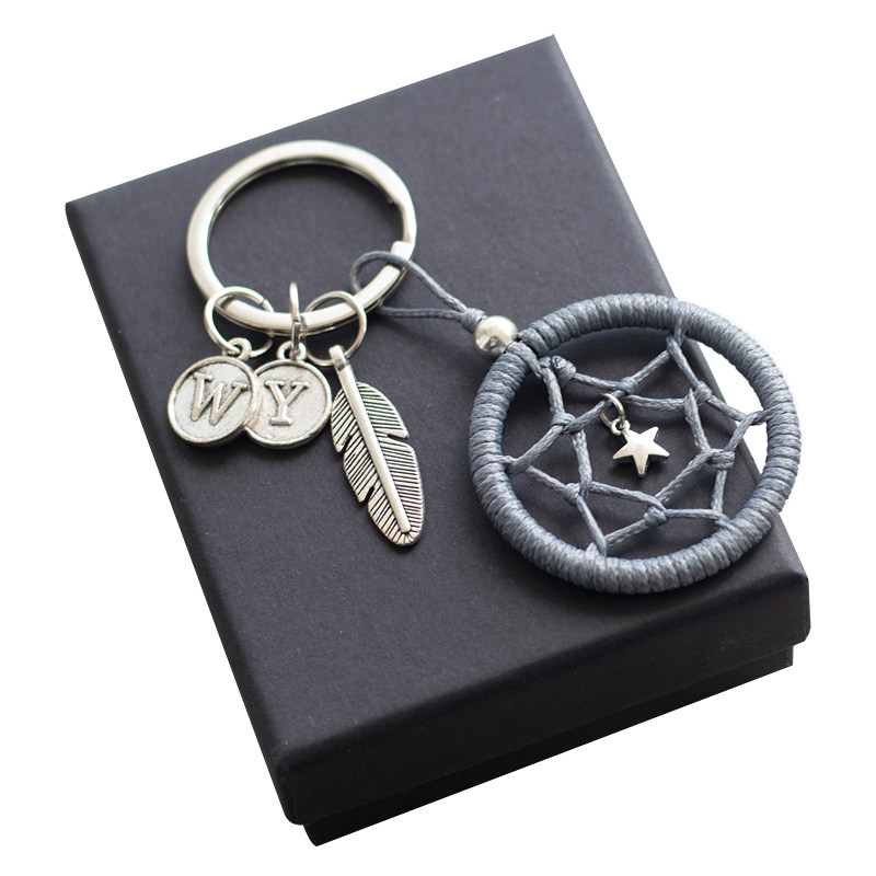 [YMX] Homemade Dream Catcher Keychain Pendant Handmade DIY Material Bag
