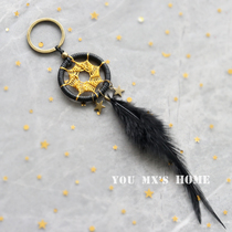 (YMX) original seven Awn star catcher dream net key chain Handmade DIY material bag birthday gift bag hanging decoration