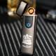 2018 mới bật lửa USB sạc cá tính nam mỏng để gửi cho bạn trai sáng tạo tùy chỉnh bật lửa điện tử bật lửa thổi