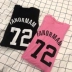 PINK kéo dài váy ngủ bảy điểm tay áo nữ mùa hè cotton phương thức nữ mùa xuân và mùa thu phụ nữ mang thai váy ngủ phiên bản Hàn Quốc của lỏng có thể được mặc
