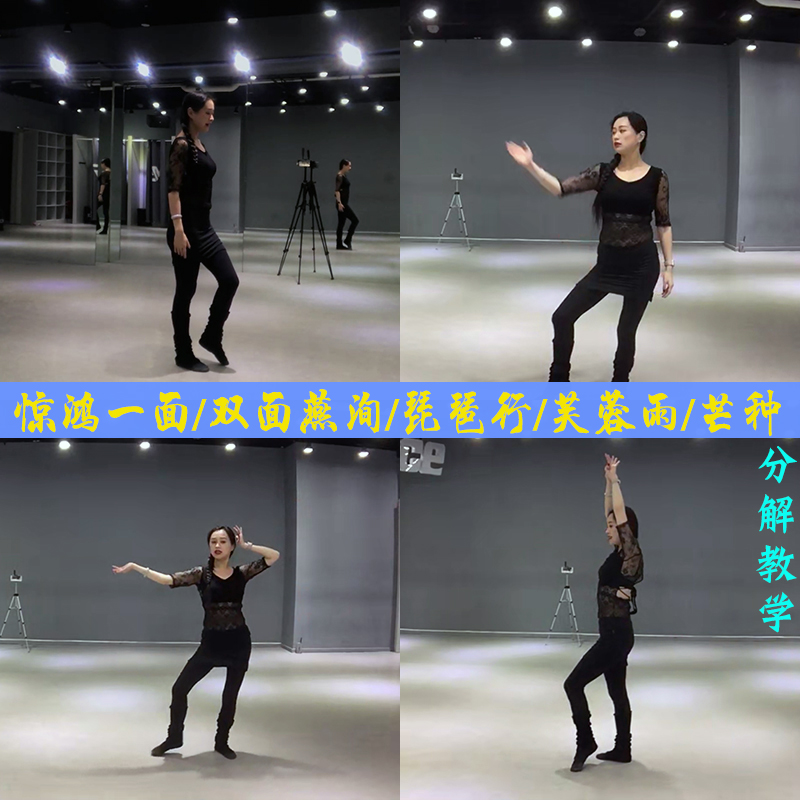 Liu Sing Belly Leather Dance Finished Dance Decomposition Teaching Chinese Dance Film Teaching Materials Adults Self Study Classical Dance Tutorial