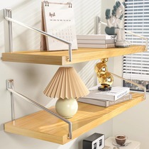 No punching wall storage rack living room wall bedroom bedside storage rack wall hanging partition router shelf