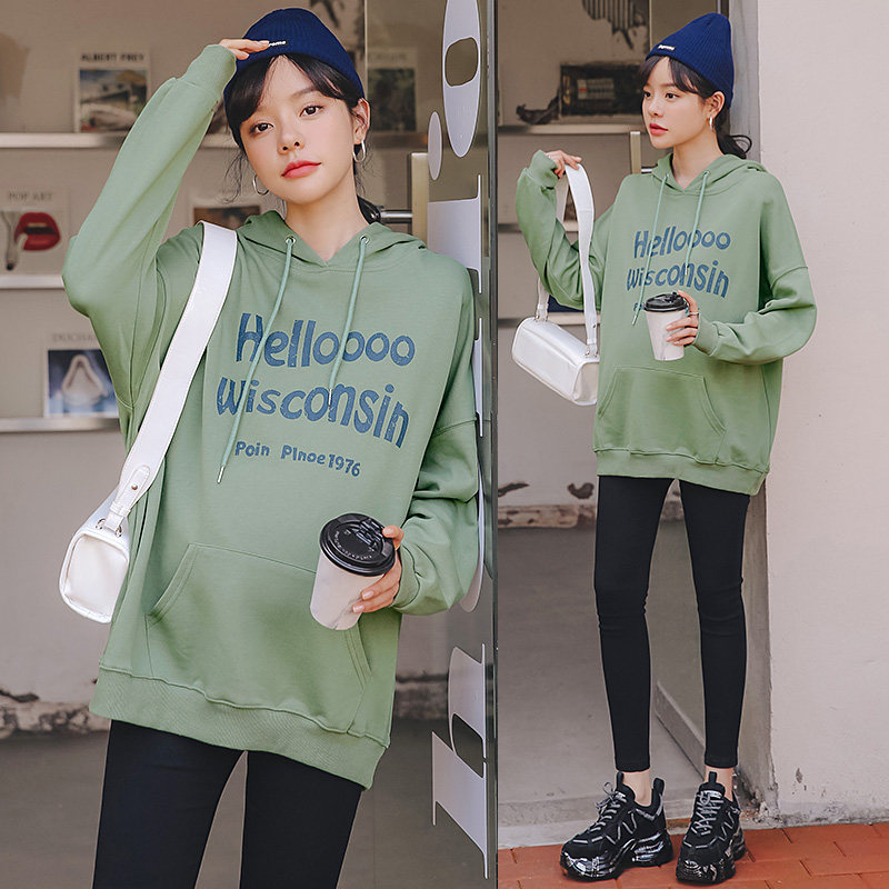 Beidui pregnant women's clothing spring blouses in fashion The long version loosens the undershirt and the senior feel pregnant women's spring clothes