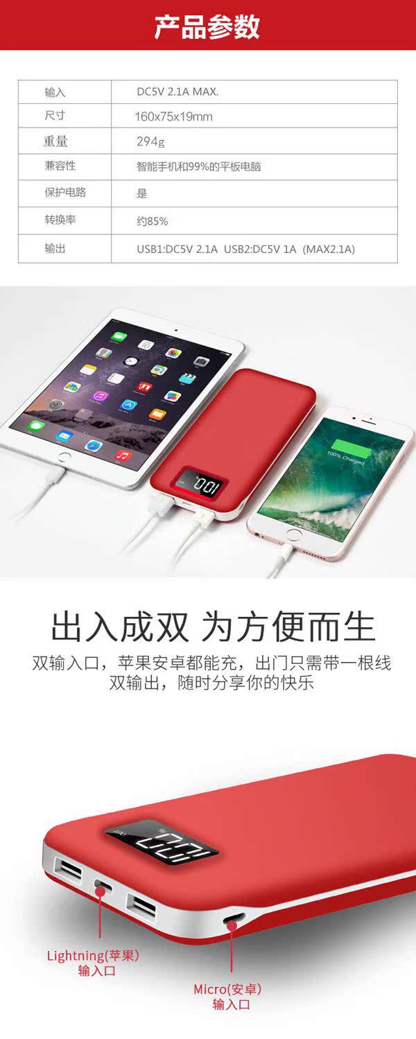 Millet phí kho báu 20.000 nhanh sạc công suất 20.000 mA điện thoại di động phổ biến điện thoại di động OPPO vivo của Apple - Ngân hàng điện thoại di động xiaomi gen 3 pro