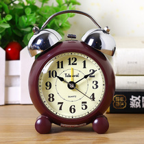 Uranus ultra-quiet student bedside alarm clock oversized bell with night light snooze creative living room placement clock