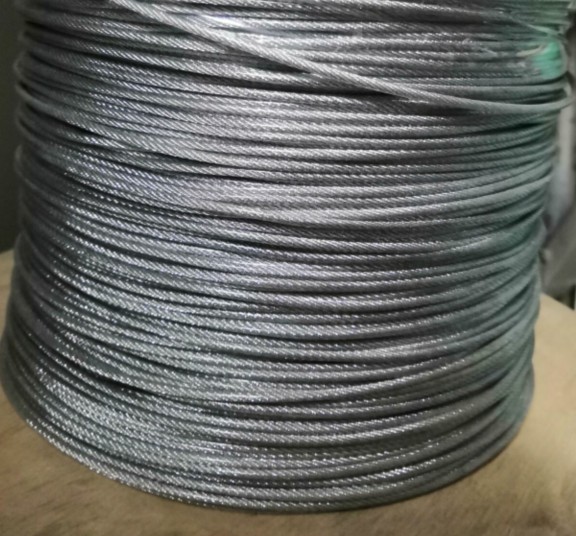 Plastic plastic plastic wire rope 1 2 galvanized steel wire rope plus plastic 1 5mm