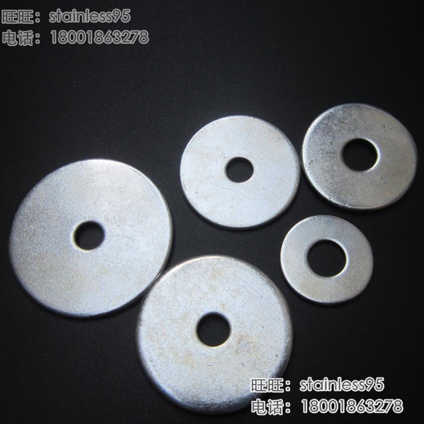Galvanized and wiped gasket add-on pad thickening circle gasket M6*18 22 30 50 outer diameter*3mm