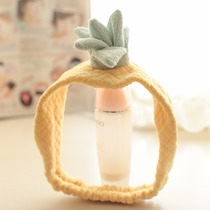 Japanese-style Japanese soft pineapple hair band with cute female face washing makeup hair band