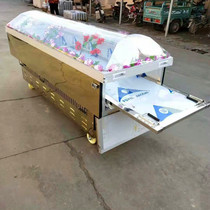 Car ice coffin rear door refrigerated coffin frozen coffin Buddhist funeral crystal coffin national portable ice coffin