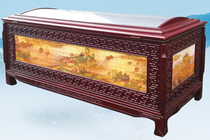 Funeral parlour crystal coffin support group pays homage to the coffin and the nursing home ice coffin Buddhist frozen coffin Islamic solid wood crystal coffin