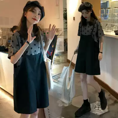 Maternity wear suit out fashion spring and autumn coat pregnant women Summer tide hot mother personality baby bag pants two-piece set