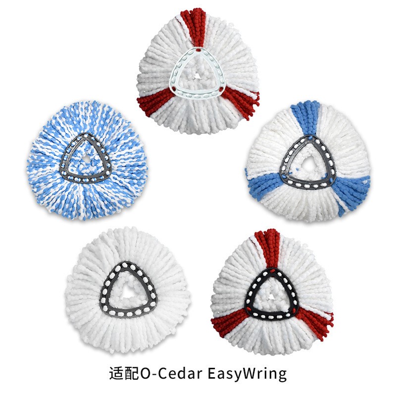 Suitable for Micro-Lite O-Cedar Thickened Mop Cloth, Oseida 360-Degree Rotating Triangular Mop Head, Mop Accessories