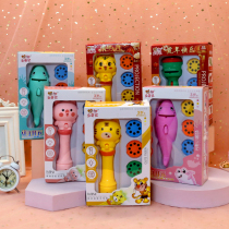 Kindergarten 6 section Children reward small gift projection flashlight Cognitive Early Education Toy Companion Gift small gift