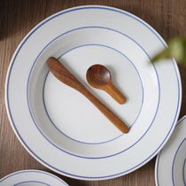 Choojia Ji Jian Blue side bowl Jingdezhen high temperature porcelain hand-painted blue and white dishes home set dishes plate home