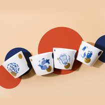 Not many experts have daily gift boxes ceramic cups coffee cups pig mouth cups customized new Chinese style