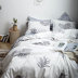 ins ròng bông đỏ denim ký túc xá Bắc Âu 1,2 / 1,5m Được trang bị ba mảnh giường vải quilt - Bộ đồ giường bốn mảnh bộ chăn ga Bộ đồ giường bốn mảnh