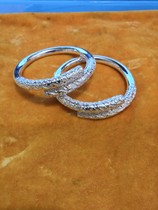 Golden hoop stick silver bracelet 9999 sterling silver couple bracelet ancient method Silver Sky Sky King Wukong foot silver handmade silver ornaments