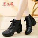 英之恋 Обувь, танцующие туфли для матери, осенняя, тренд сезона, мягкая подошва, из натуральной кожи, для среднего возраста