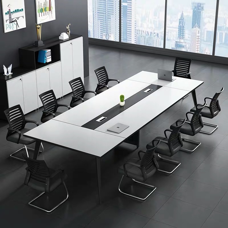 Hangzhou office furniture conference table long table simple modern training table reception negotiation table conference room table and chair combination