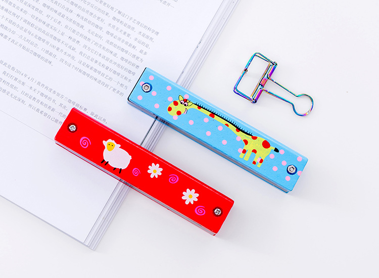 Harmonica trẻ em mới bắt đầu gỗ 16 lỗ chơi nhạc cụ mẫu giáo trường tiểu học âm nhạc đồ chơi mini giai điệu piano vương quốc đồ chơi