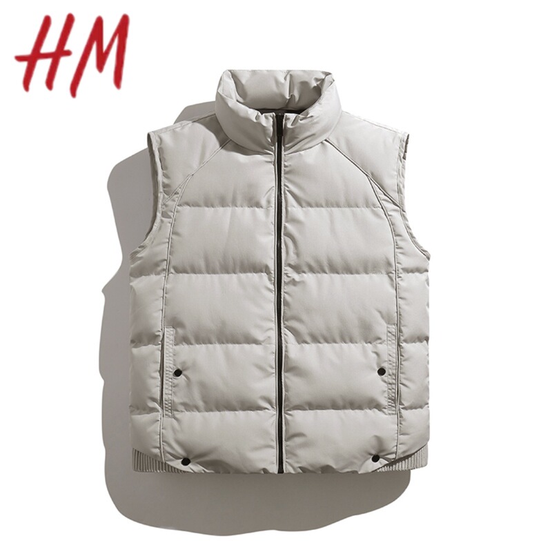 Vest for Autumn and Winter, Unisex, Solid Color, Versatile Stand-Up Collar Jacket, Trendy, Warm, Couple's down Cotton Vest for Men Vest for Autumn and Winter, Unisex, Solid Color, Versatile Stand-Up Collar Jacket, Trendy, Warm, Couple's down Cotton Vest for Men