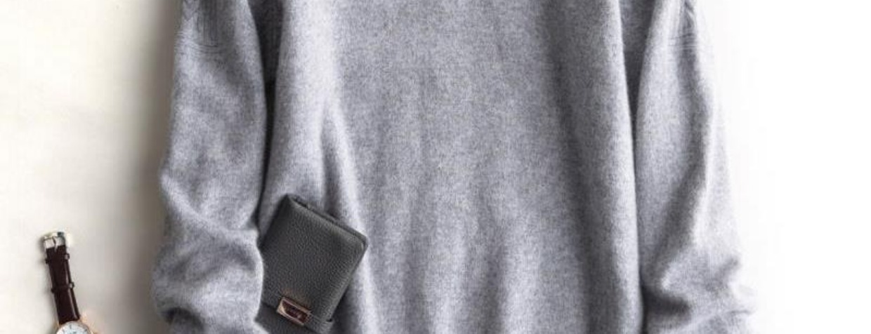 Mùa đông 2018 mới áo len cashmere nam cổ tròn màu áo len rắn kinh doanh áo len giản dị thả lỏng áo len đáy áo thun nam cao cấp