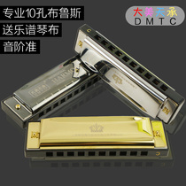 DMTC harmonica childrens 10-hole beginner adult students practice harmonica playing and playing Introductory blues C tune